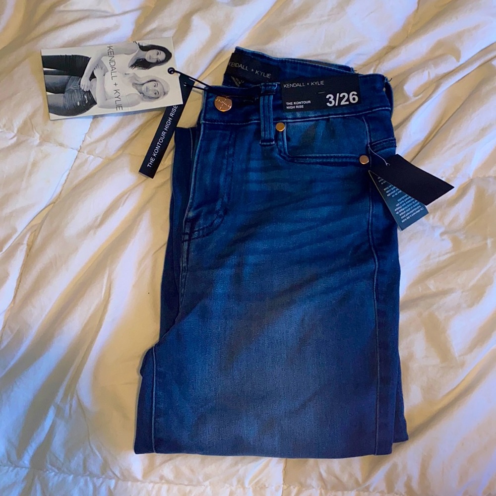 Kendall+ Kylie kontour high rise jeans
